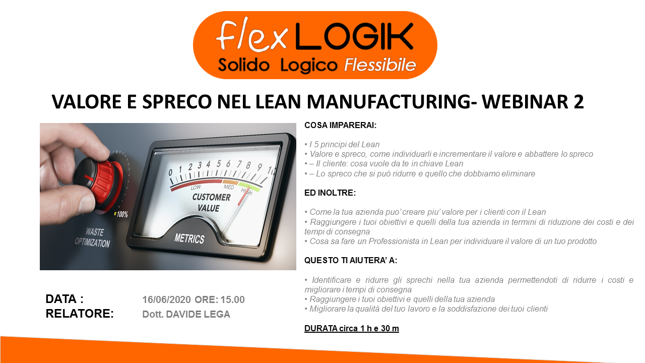 VALORE E SPRECO NEL LEAN MANUFACTURING